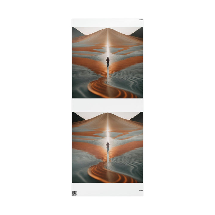 Desert Solitude Reflection - Wrapping Paper - Home Decor - g(0D·IO) - 30'' x 72'' - Glossy -