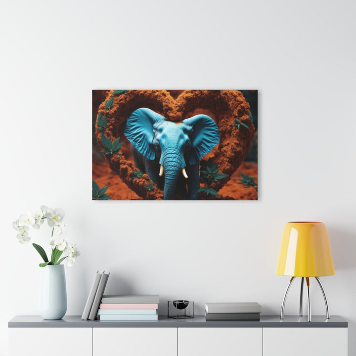 Earthen Heart Elephant - Acrylic Prints (French Cleat Hanging) - Home Decor - g(0D·IO) - 24" x 36" (Vertical) - 0.25'' -