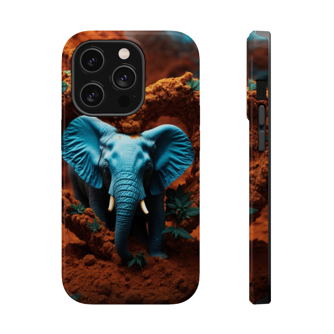 Earthen Heart Elephant - MagSafe Tough Case - Phone Case - g(0D·IO) - iPhone 14 Pro - Glossy -