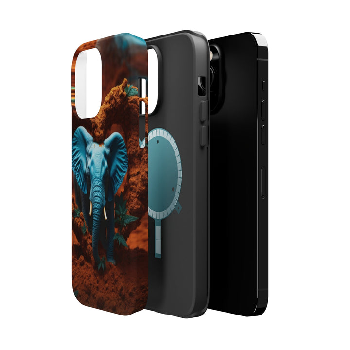 Earthen Heart Elephant - MagSafe Tough Case - Phone Case - g(0D·IO) - iPhone 14 - Glossy -