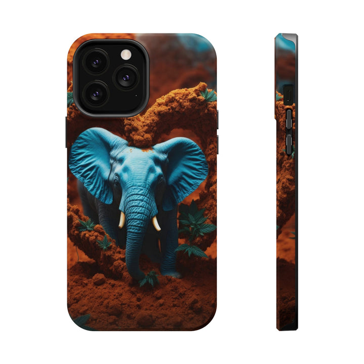 Earthen Heart Elephant - MagSafe Tough Case - Phone Case - g(0D·IO) - iPhone 13 Pro Max - Matte -