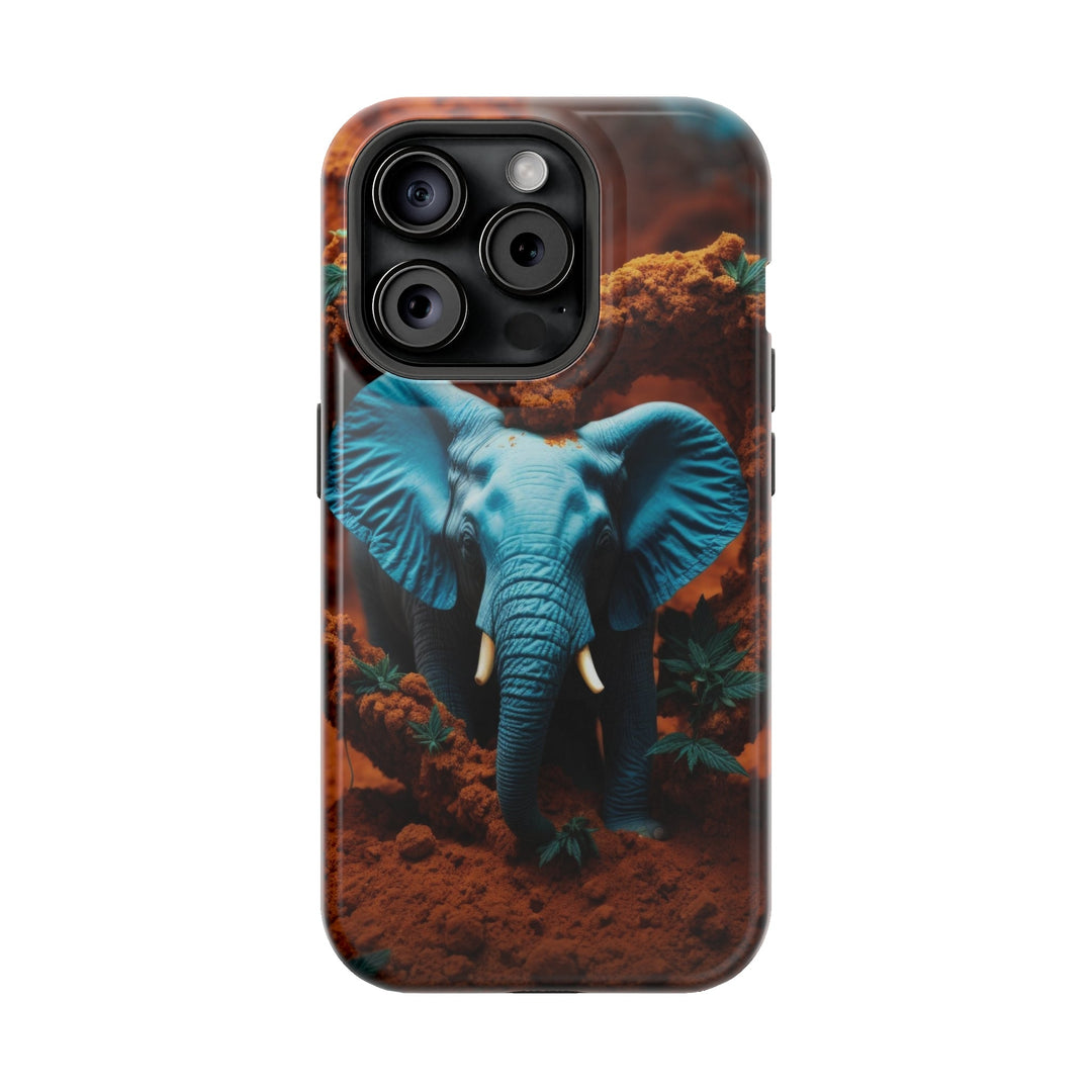 Earthen Heart Elephant - MagSafe Tough Case - Phone Case - g(0D·IO) - iPhone 15 Pro - Glossy -