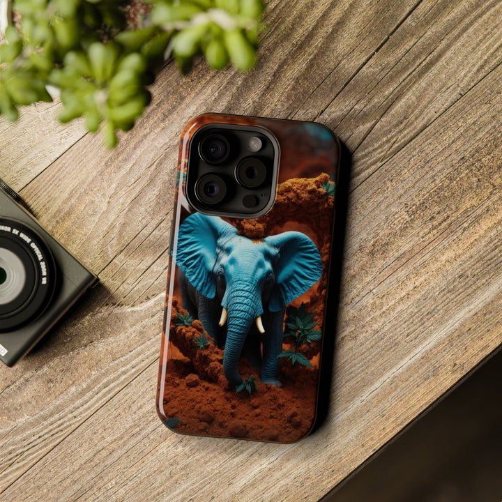 Earthen Heart Elephant - MagSafe Tough Case - Phone Case - g(0D·IO) - iPhone 14 - Matte -