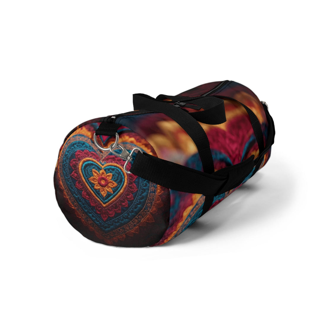 Embroidered Textile Heart - Duffle Bag - Bags - g(0D·IO) - Large - -