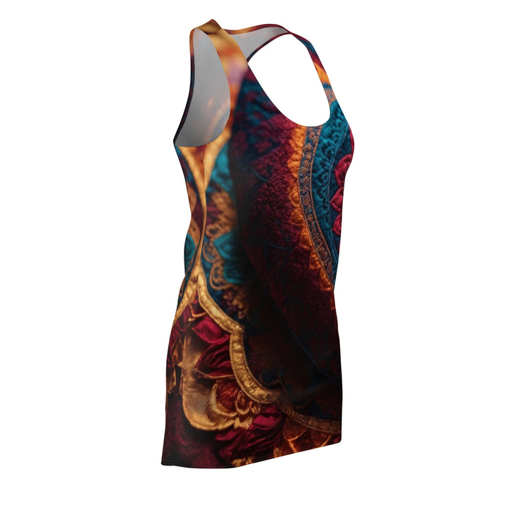 Embroidered Textile Heart - Racerback Dress - All Over Prints - g(0D·IO) - XS - -