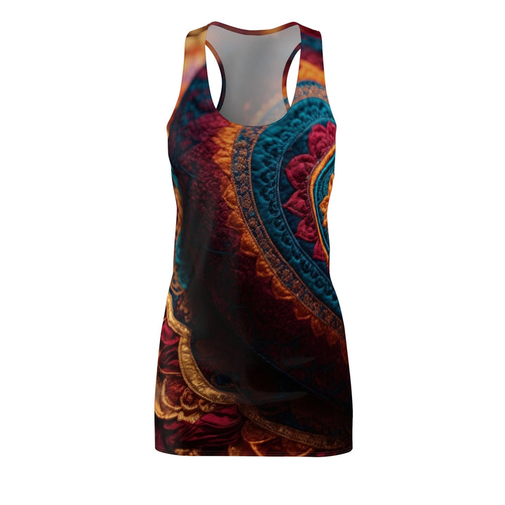 Embroidered Textile Heart - Racerback Dress - All Over Prints - g(0D·IO) - XS - -