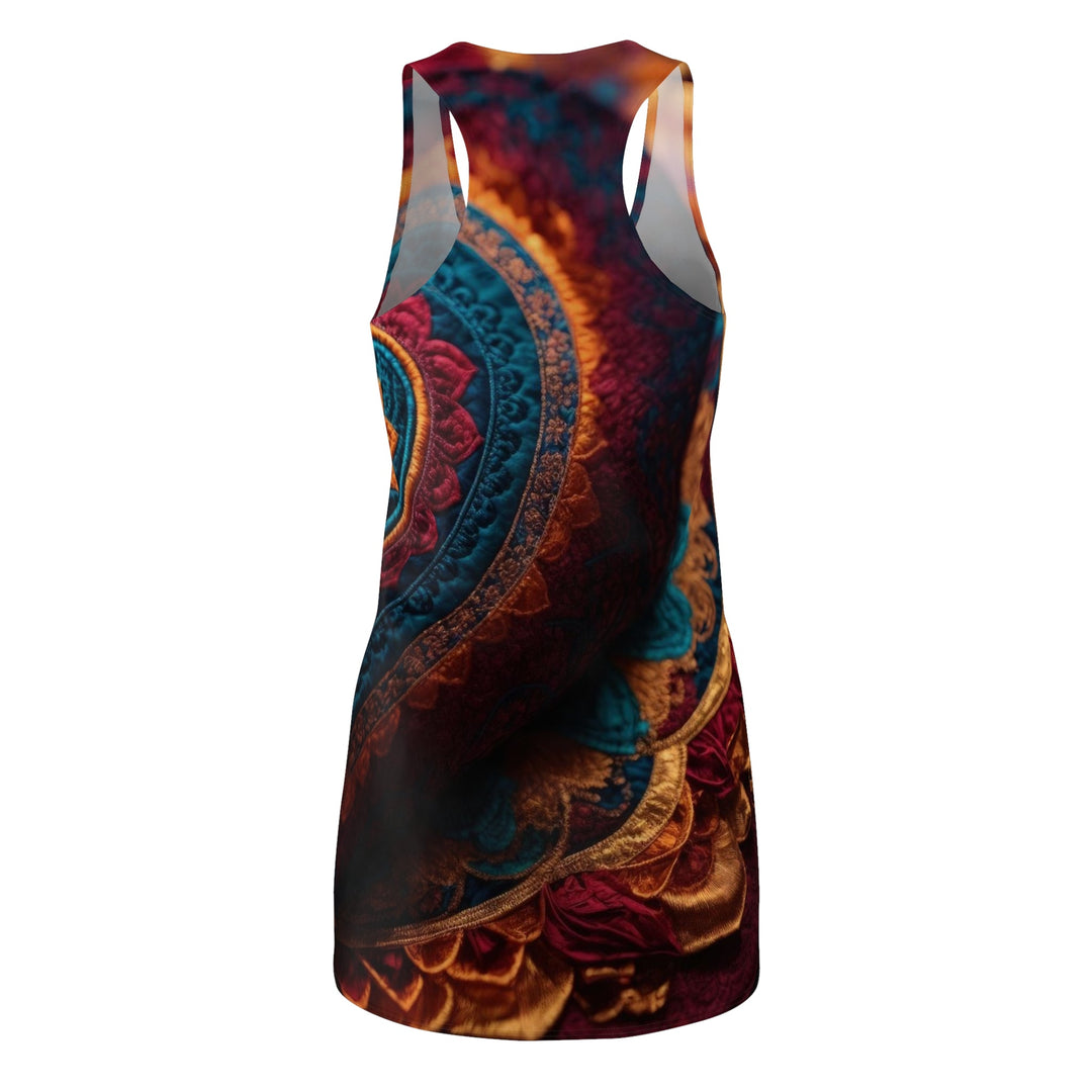 Embroidered Textile Heart - Racerback Dress - All Over Prints - g(0D·IO) - XS - -