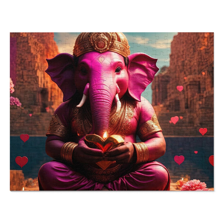 Enchanted Elephant Evening - Jigsaw Puzzle (100, 252, 500, 1000 pieces) - Puzzle - g(0D·IO) - 14" × 11" (252 pcs) - -