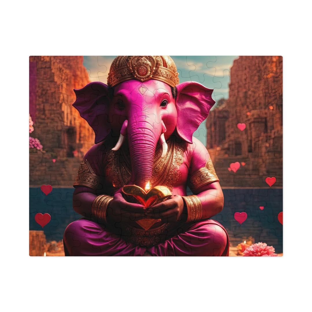 Enchanted Elephant Evening - Jigsaw Puzzle (100, 252, 500, 1000 pieces) - Puzzle - g(0D·IO) - 9.6" × 8" (110 pcs) - -