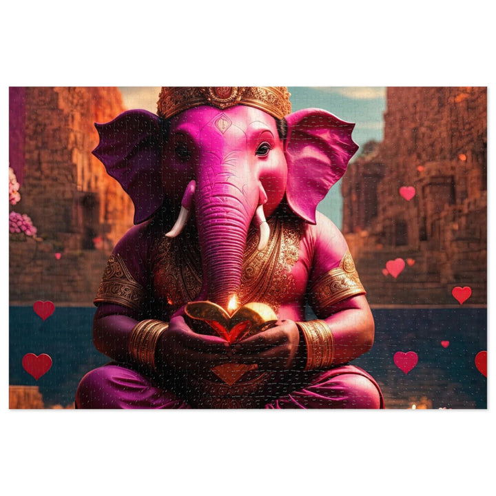 Enchanted Elephant Evening - Jigsaw Puzzle (100, 252, 500, 1000 pieces) - Puzzle - g(0D·IO) - 29.25" × 19.75" (1000 pcs) - -