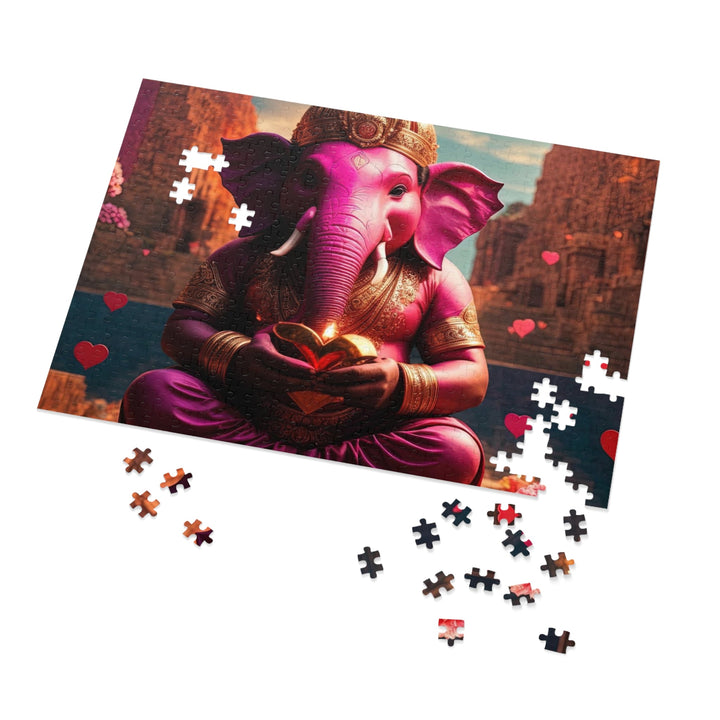 Enchanted Elephant Evening - Jigsaw Puzzle (100, 252, 500, 1000 pieces) - Puzzle - g(0D·IO) - 29.25" × 19.75" (1000 pcs) - -