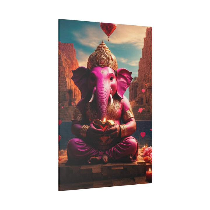 Enchanted Elephant Evening - Matte Canvas - Canvas - g(0D·IO) - 32" x 32" (Square) - 0.75'' -