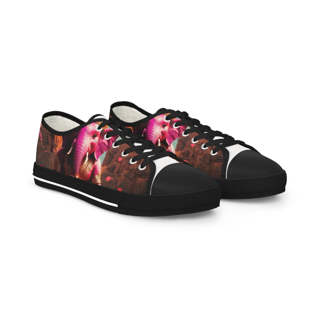 Enchanted Elephant Evening - Men's Lowtop Sneakers - Shoes - g(0D·IO) - US 5 - Black sole -