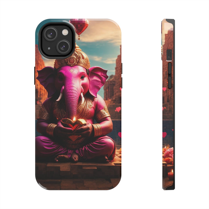 Enchanted Elephant Evening - Tough Phone Case - Phone Case - g(0D·IO) - iPhone 14 Plus - -