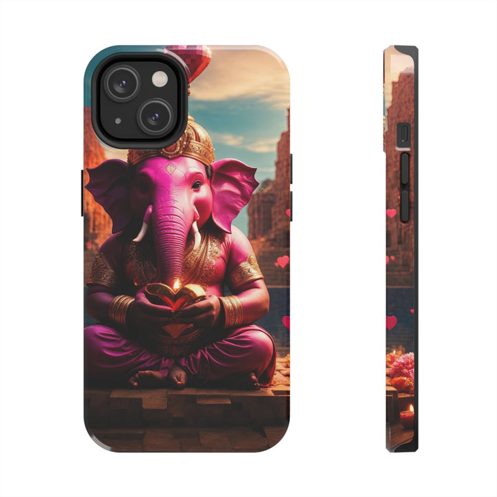 Enchanted Elephant Evening - Tough Phone Case - Phone Case - g(0D·IO) - iPhone 14 - -