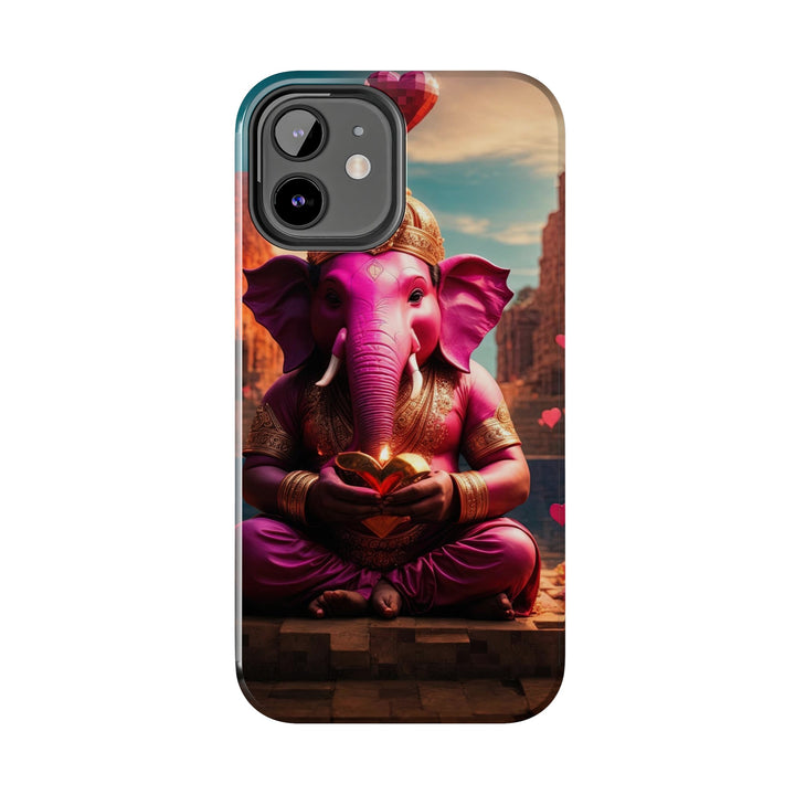 Enchanted Elephant Evening - Tough Phone Case - Phone Case - g(0D·IO) - iPhone 13 Mini - -