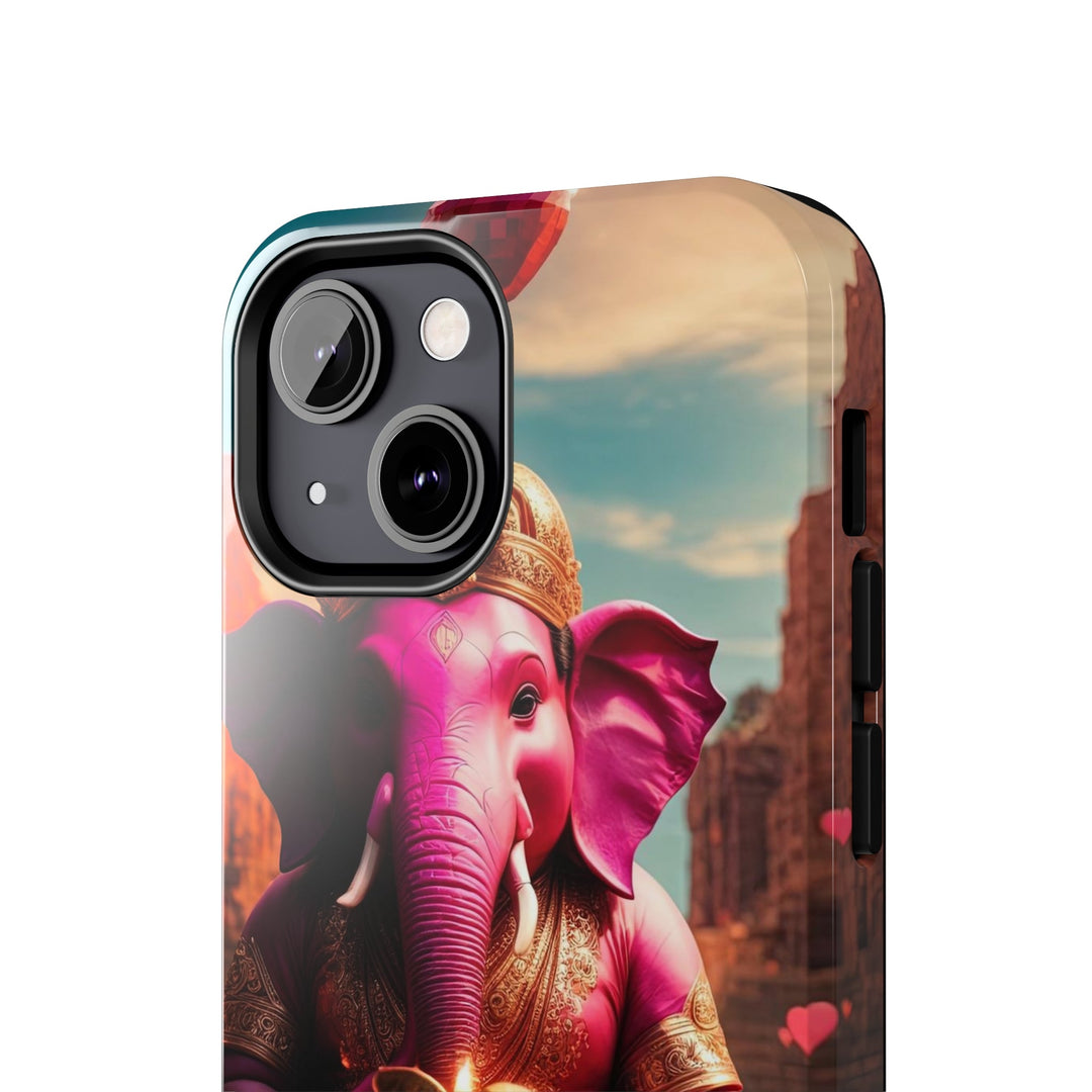 Enchanted Elephant Evening - Tough Phone Case - Phone Case - g(0D·IO) - iPhone 13 Mini - -