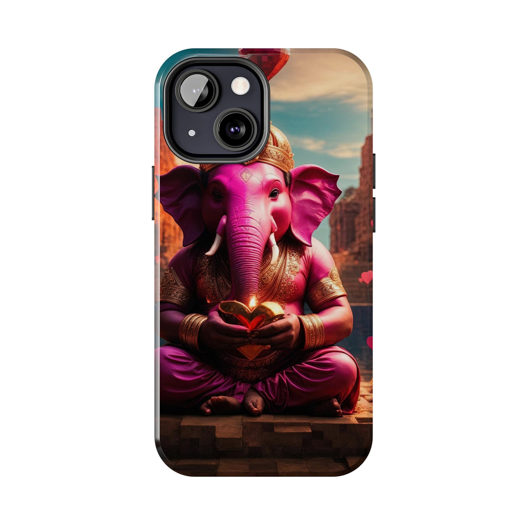 Enchanted Elephant Evening - Tough Phone Case - Phone Case - g(0D·IO) - iPhone 13 Mini - -