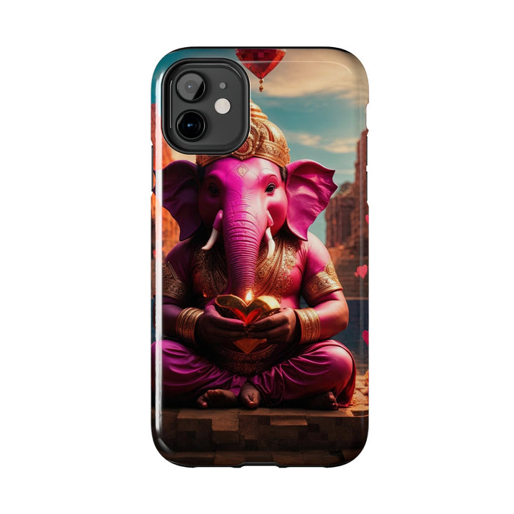 Enchanted Elephant Evening - Tough Phone Case - Phone Case - g(0D·IO) - iPhone 13 Mini - -