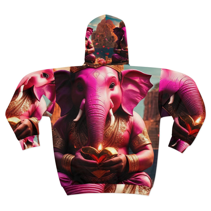 Enchanted Elephant Evening - Unisex Zip Hoodie - All Over Prints - g(0D·IO) - XS - -