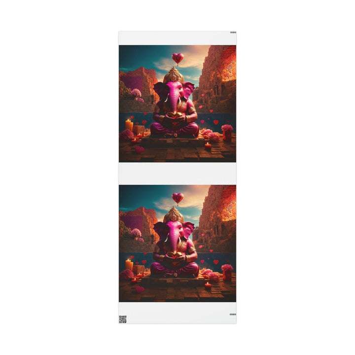 Enchanted Elephant Evening - Wrapping Paper - Home Decor - g(0D·IO) - 30'' x 72'' - Matte -