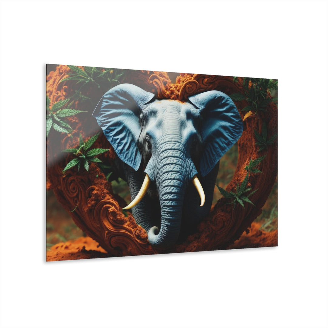 Enchanted Elephant Heart - Acrylic Prints (French Cleat Hanging) - Home Decor - g(0D·IO) - 36" x 24" (Horizontal) - 0.25'' -