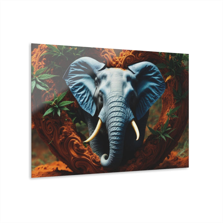 Enchanted Elephant Heart - Acrylic Prints (French Cleat Hanging) - Home Decor - g(0D·IO) - 36" x 24" (Horizontal) - 0.25'' -