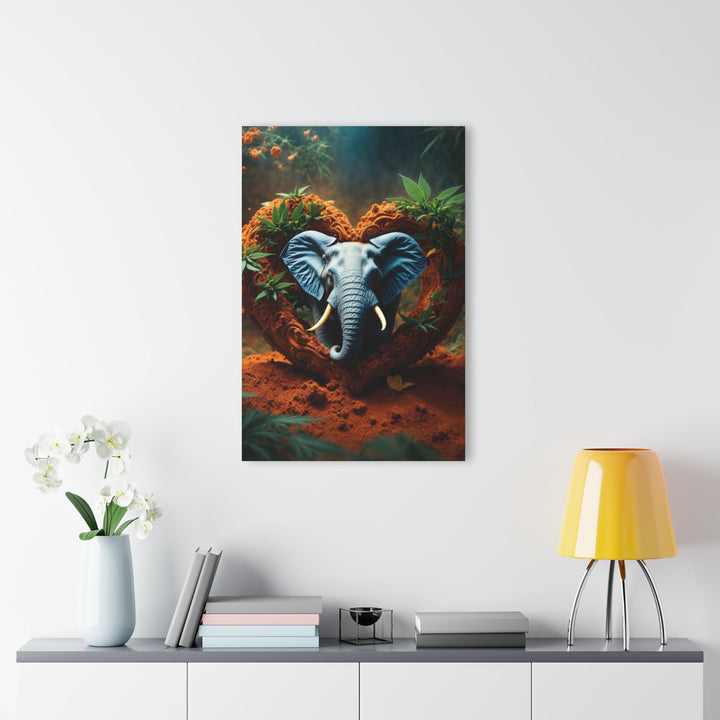 Enchanted Elephant Heart - Acrylic Prints (French Cleat Hanging) - Home Decor - g(0D·IO) - 24" x 36" (Vertical) - 0.25'' -