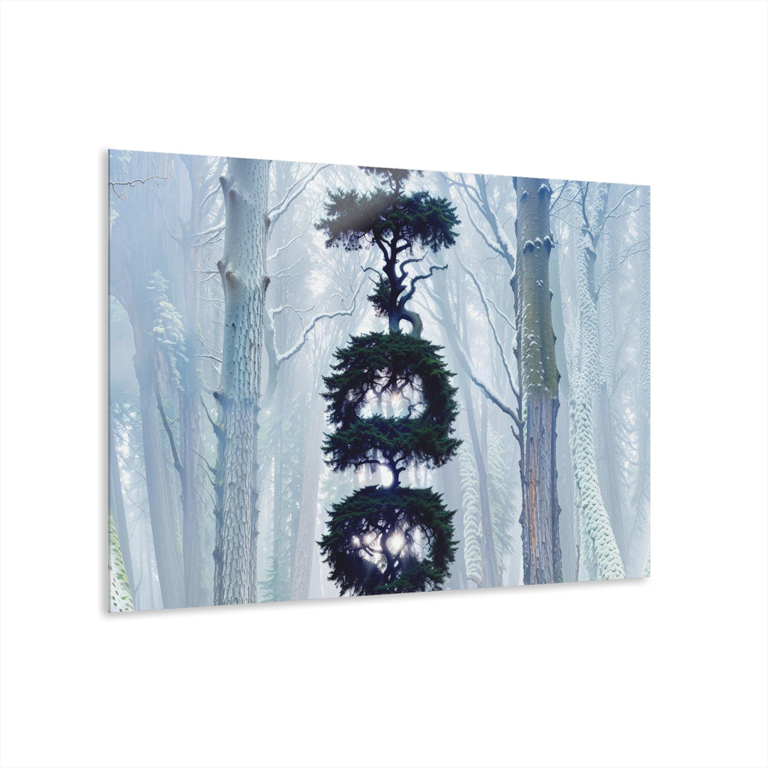 Enigmatic Forest Spiral - Acrylic Prints (French Cleat Hanging) - Home Decor - g(0D·IO) - 36" x 24" (Horizontal) - 0.25'' -