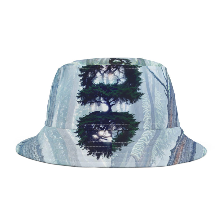 Enigmatic Forest Spiral - Bucket Hat - Hats - g(0D·IO) - Large - White stitching -