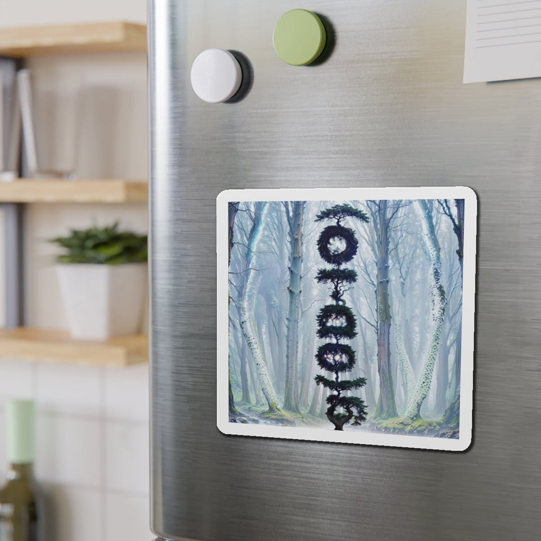 Enigmatic Forest Spiral - Die-cut Magnet - Home Decor - g(0D·IO) - 6 × 6" - Die-Cut - 1 pc