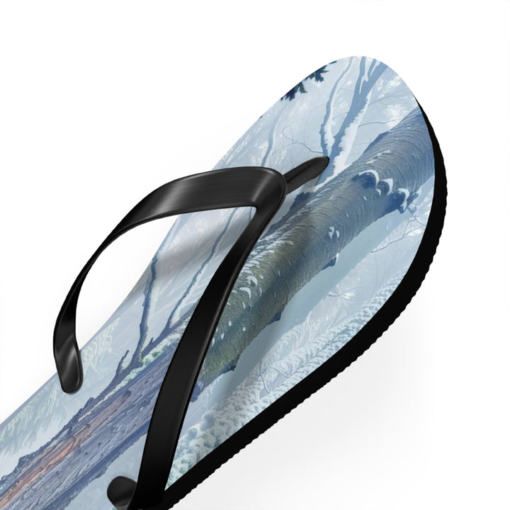 Enigmatic Forest Spiral - Flip Flops - Shoes - g(0D·IO) - XL - Black sole -