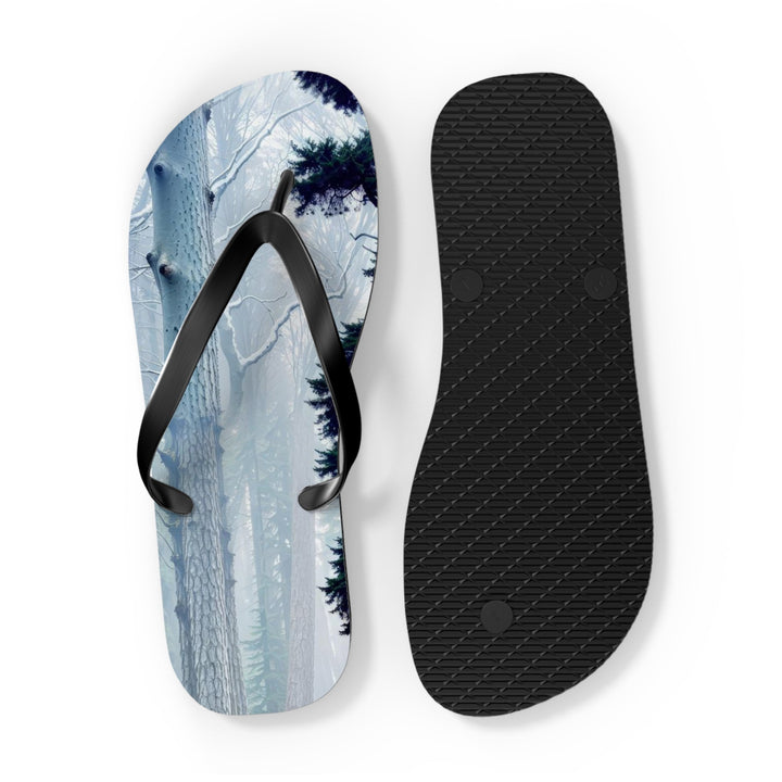 Enigmatic Forest Spiral - Flip Flops - Shoes - g(0D·IO) - XL - Black sole -