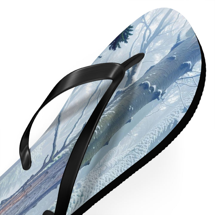 Enigmatic Forest Spiral - Flip Flops - Shoes - g(0D·IO) - XL - Black sole -