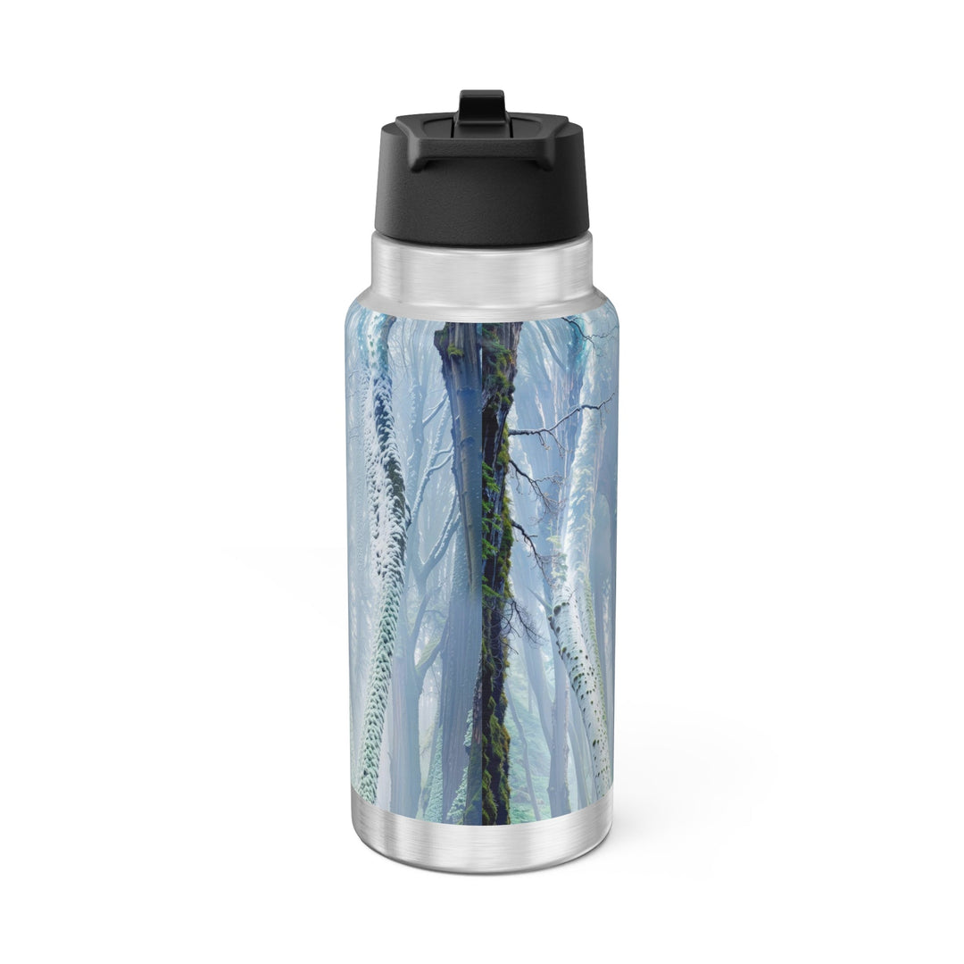 Enigmatic Forest Spiral - Gator Tumbler 32oz - Mug - g(0D·IO) - Silver - 32oz -