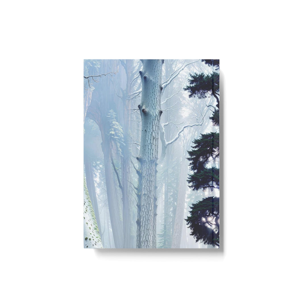 Enigmatic Forest Spiral - Hard Backed Journal - Paper products - g(0D·IO) - Graph - A5 - White