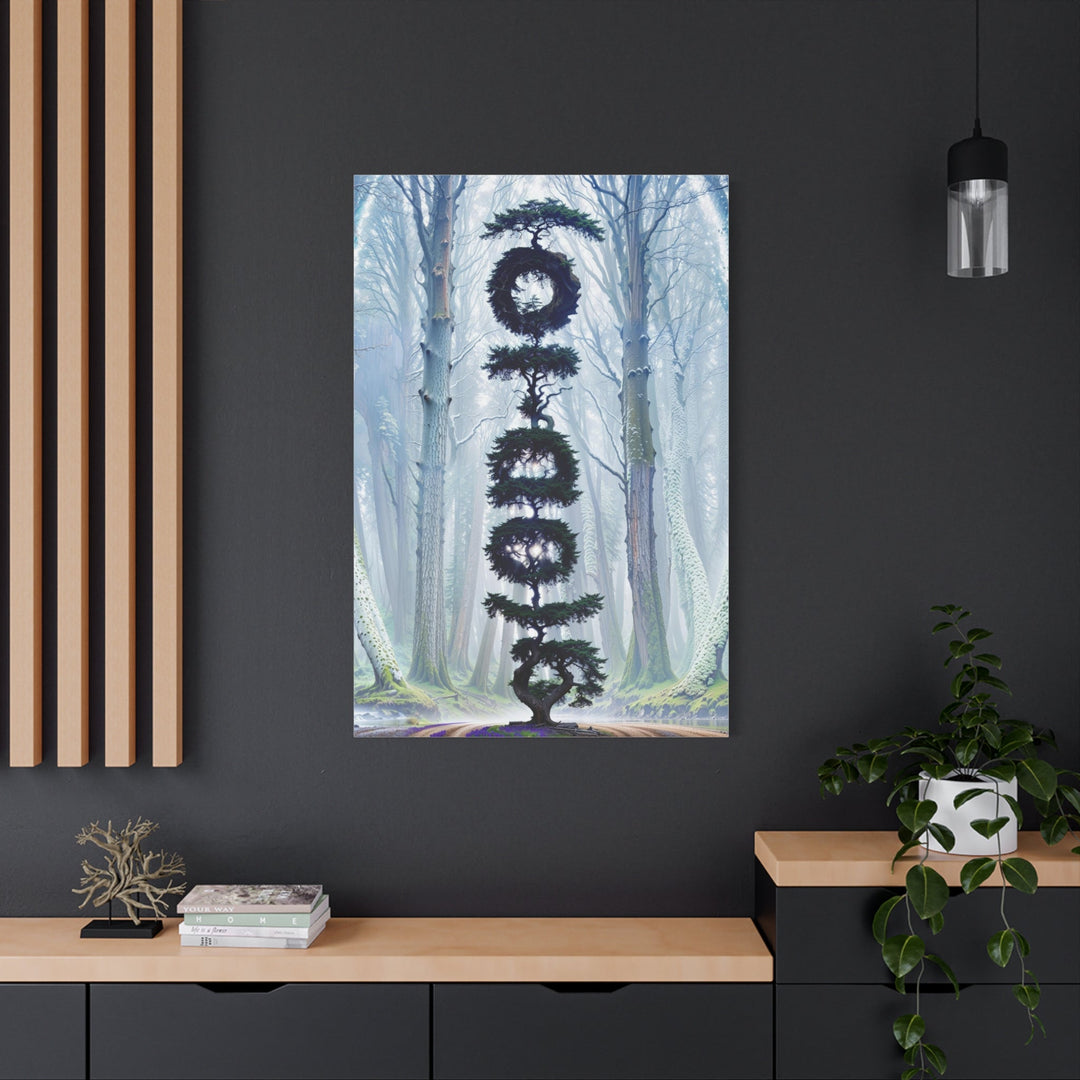 Enigmatic Forest Spiral - Matte Canvas Print 1.25" - Canvas - g(0D·IO) - 36" x 36" - 1.25" -