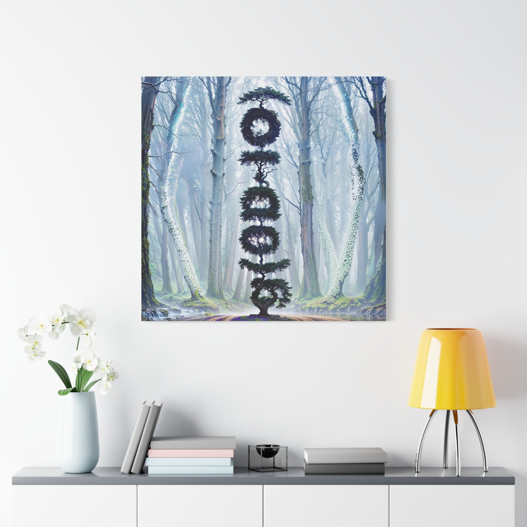 Enigmatic Forest Spiral - Matte Canvas Print 1.25" - Canvas - g(0D·IO) - 36" x 36" - 1.25" -