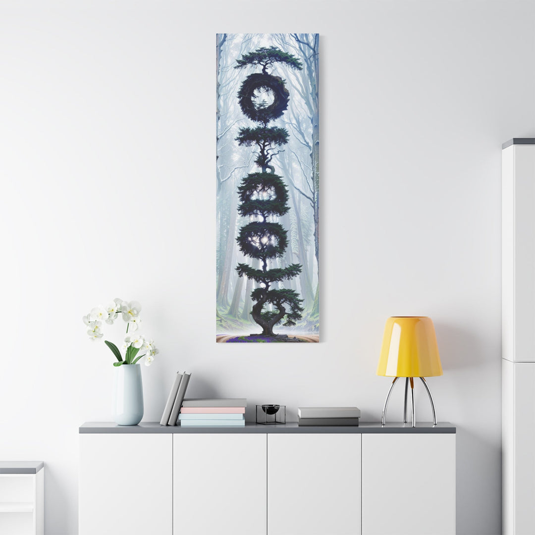 Enigmatic Forest Spiral - Matte Canvas Print 1.25" - Canvas - g(0D·IO) - 36" x 36" - 1.25" -