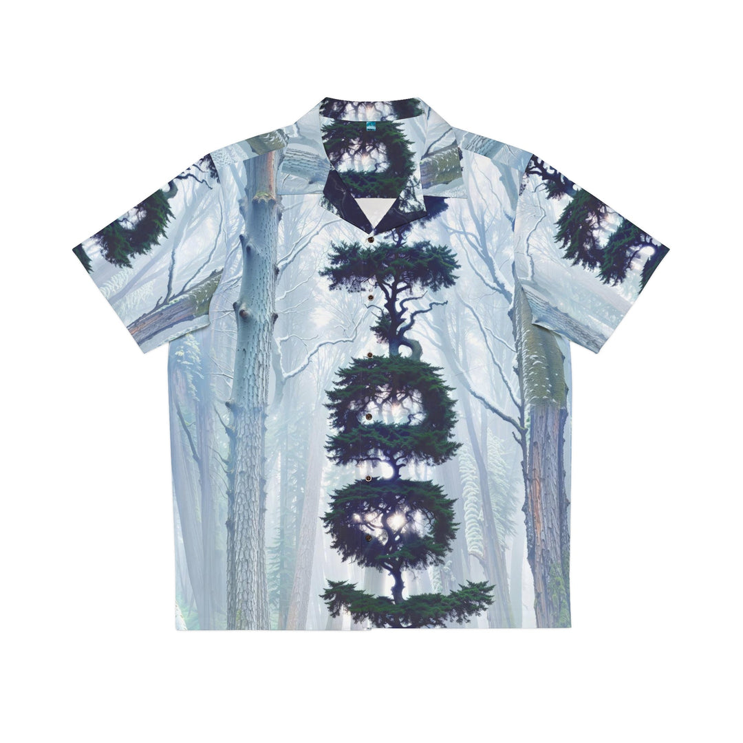 Enigmatic Forest Spiral - Men's Hawaiian Shirt - All Over Prints - g(0D·IO) - S - Black -