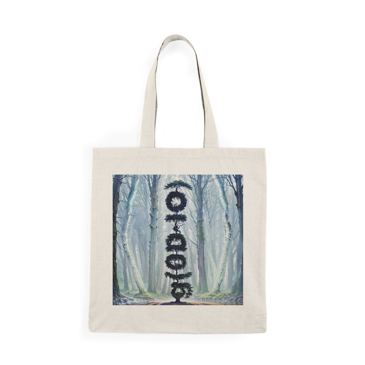 Enigmatic Forest Spiral - Natural Tote Bag - Bags - g(0D·IO) - 15" x 16" - Natural -