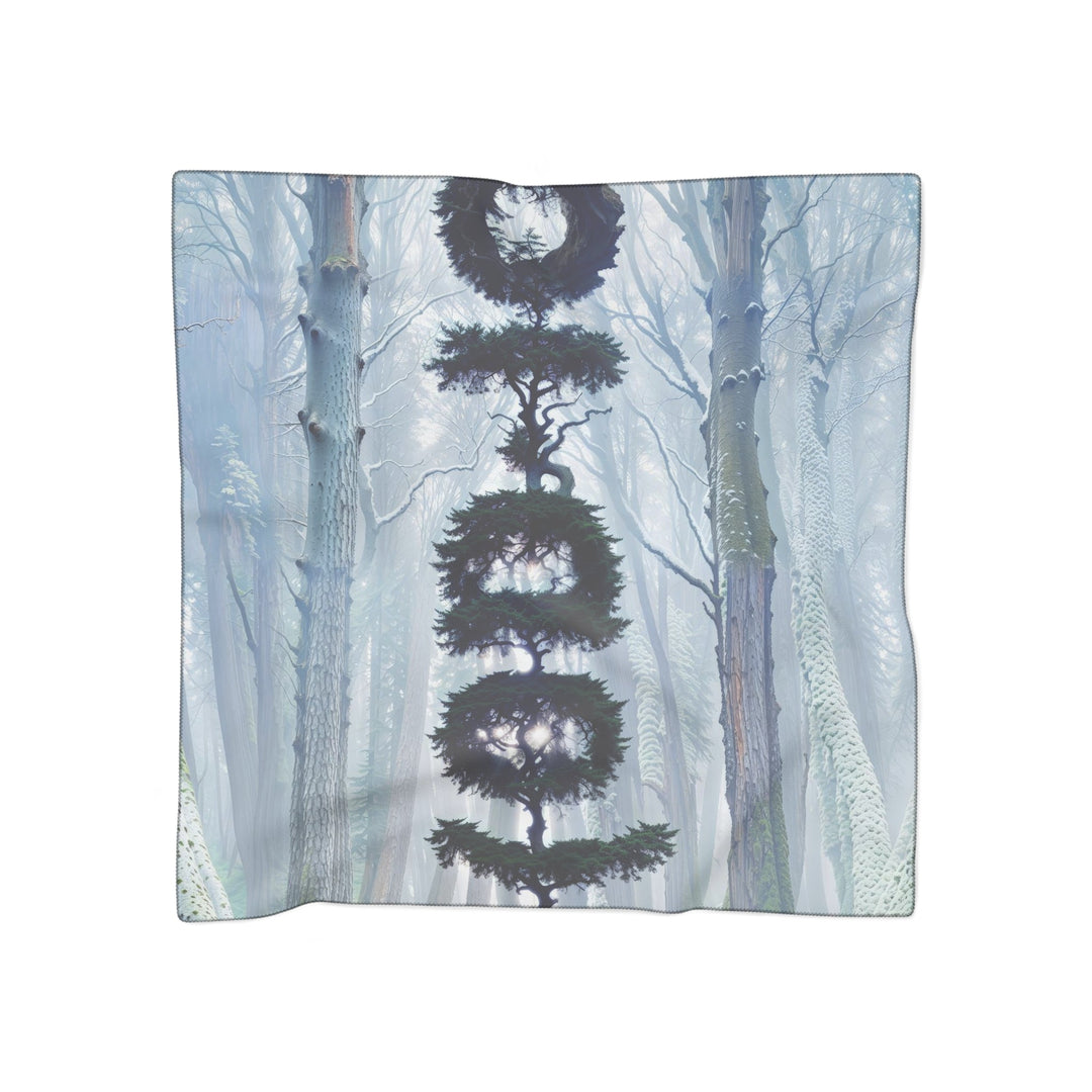 Enigmatic Forest Spiral - Poly Scarf - Accessories - g(0D·IO) - Poly voile - 25" × 25" -