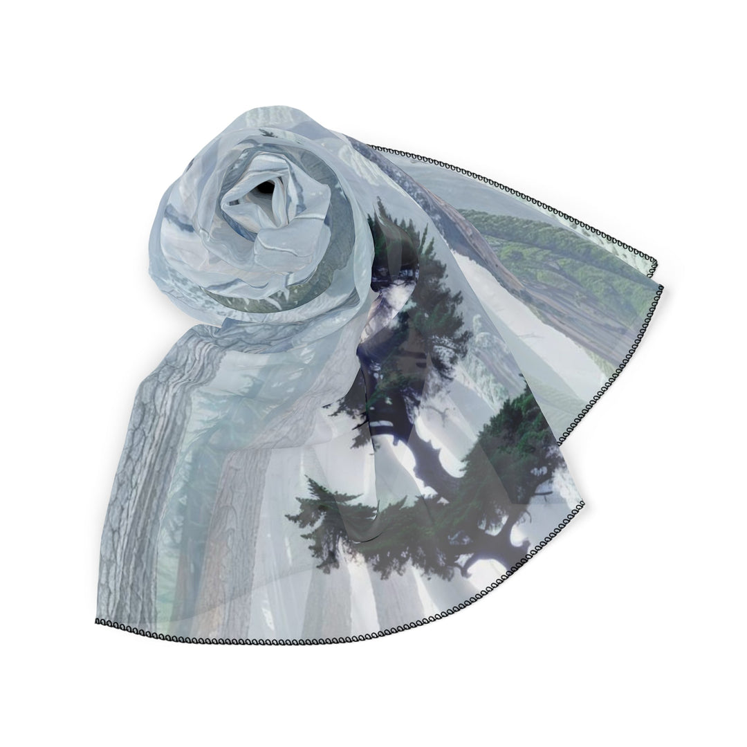 Enigmatic Forest Spiral - Poly Scarf - Accessories - g(0D·IO) - Poly chiffon - 50" × 50" -