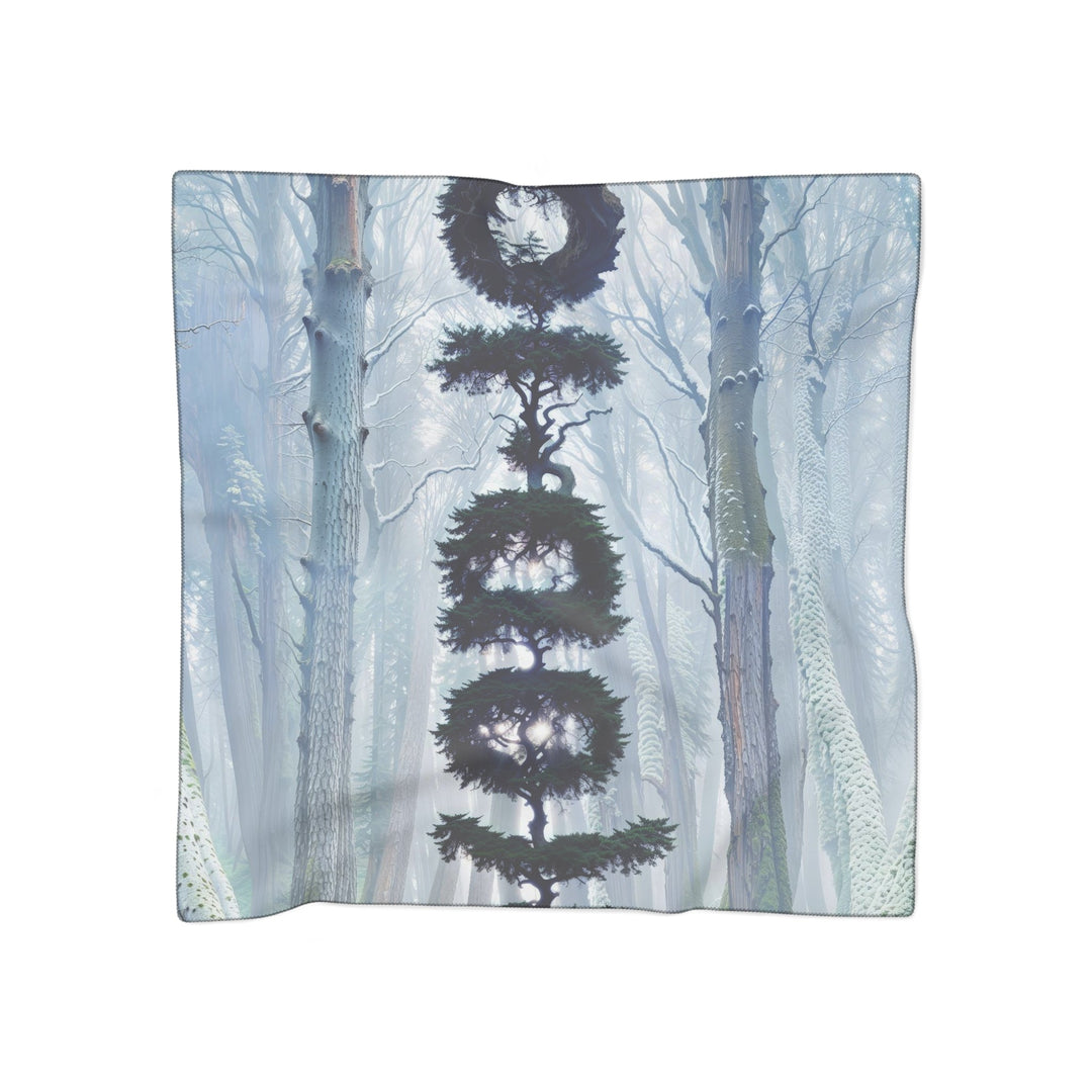 Enigmatic Forest Spiral - Poly Scarf - Accessories - g(0D·IO) - Poly voile - 50" × 50" -