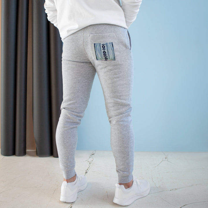 Enigmatic Forest Spiral - Premium Fleece Joggers - Trousers - g(0D·IO) - Heather Grey - M -