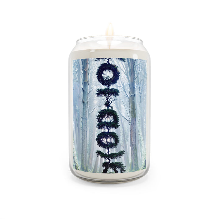 Enigmatic Forest Spiral - Scented Candle - Home Decor - g(0D·IO) - Sea Breeze - 13.75oz -