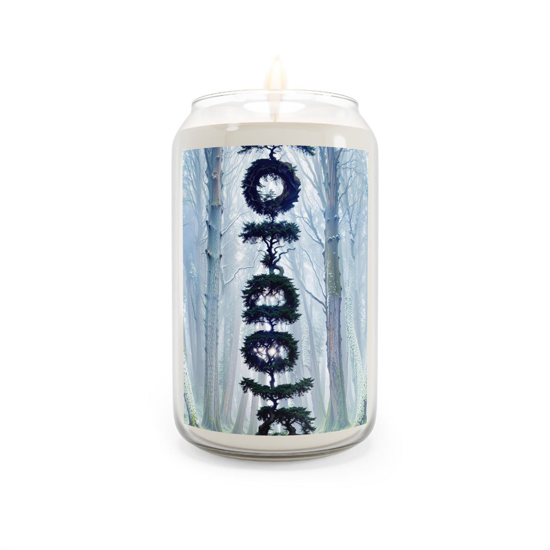 Enigmatic Forest Spiral - Scented Candle - Home Decor - g(0D·IO) - Vanilla Bean - 13.75oz -