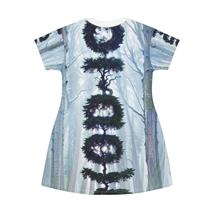 Enigmatic Forest Spiral - T-Shirt Dress - All Over Prints - g(0D·IO) - XS - -