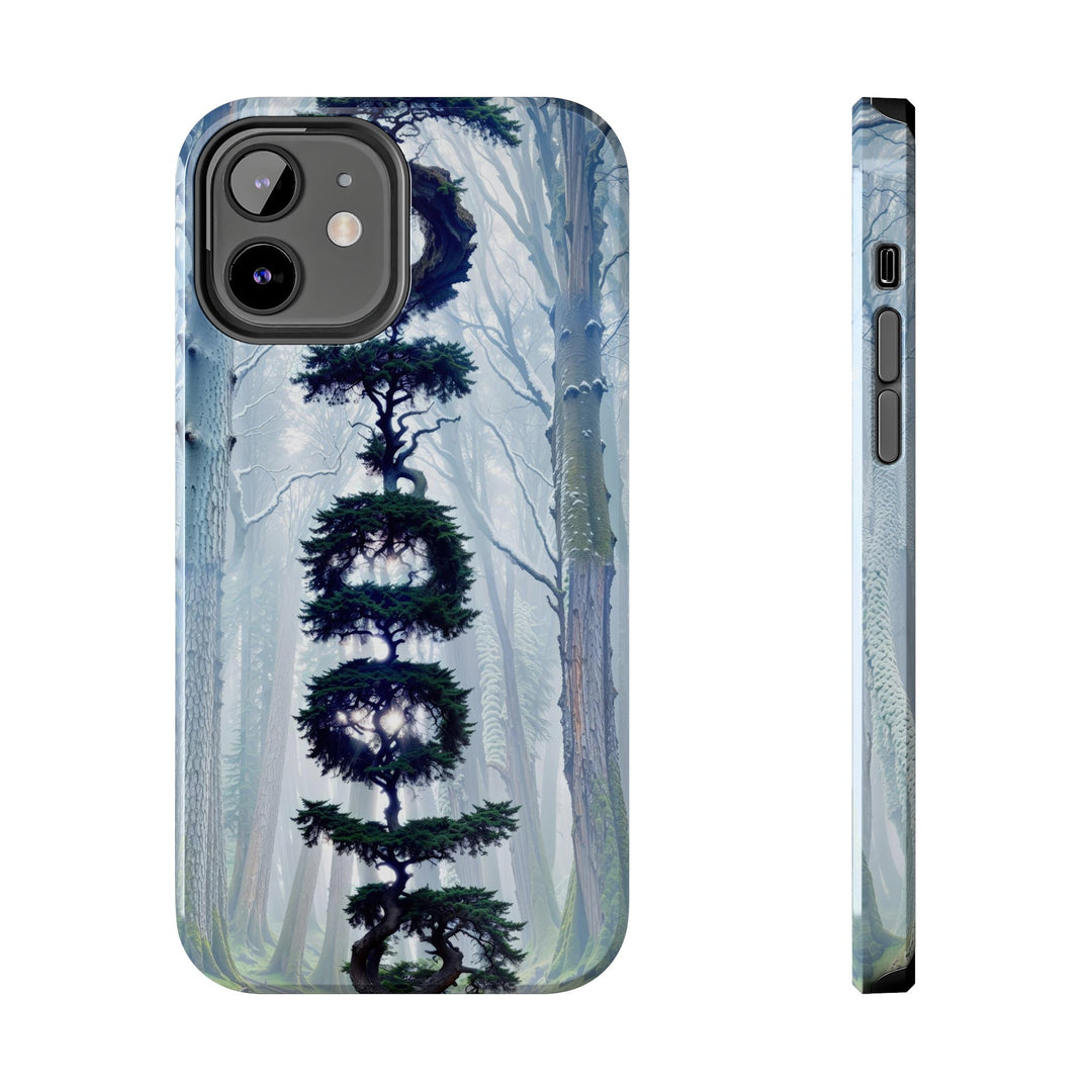 Enigmatic Forest Spiral - Tough Phone Case - Phone Case - g(0D·IO) - iPhone 12 - -