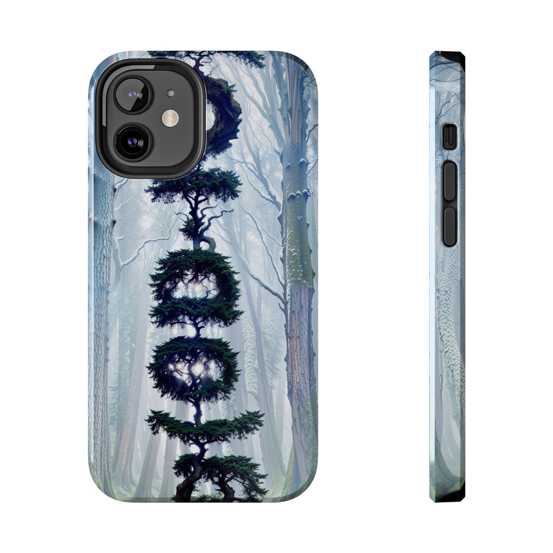 Enigmatic Forest Spiral - Tough Phone Case - Phone Case - g(0D·IO) - iPhone 12 Mini - -